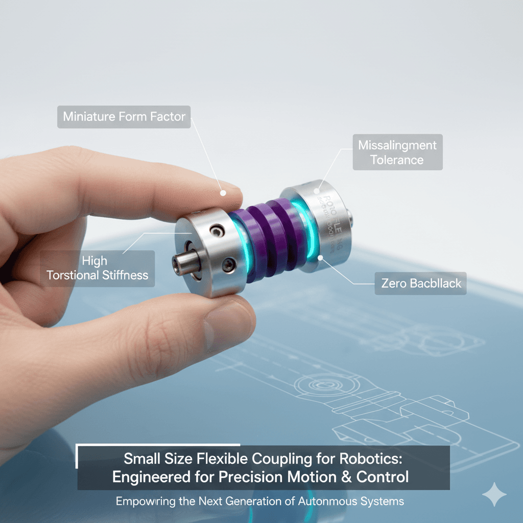 Small Size Flexible Coupling for Robotics: Precision & Adaptability